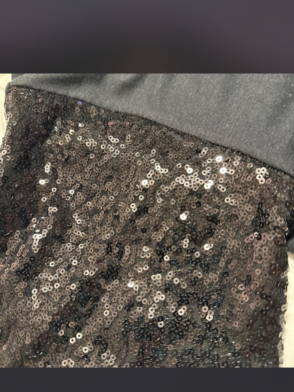 Cincinnati Bengals Sequin Cropped Tee - Picture 4 of 5